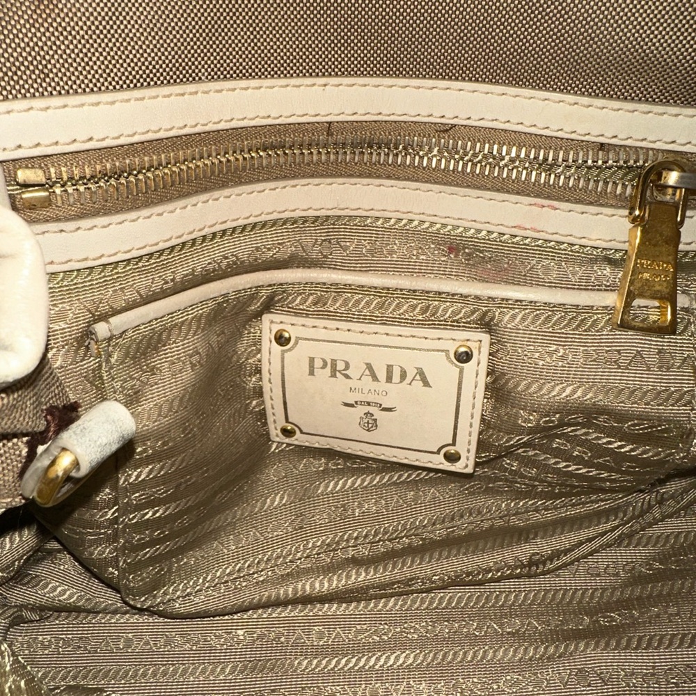 Prada Beige and Cream Tote Bag - Picture 16 of 16